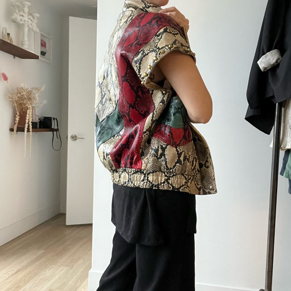 Gucci Snakeprint Python Tricolor Convertible Desi… - image 5